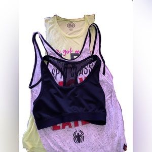Major Flex Appeal and Spider Man Muscle Tanks Bundle with SpiderMan Sports Bra